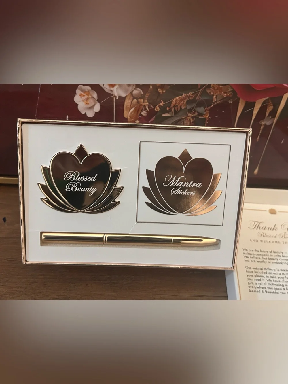 Blessed Beauty Natural Lip Cream Set & Mantra Accessories